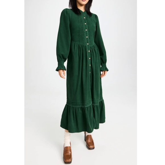 MEADOWS Dresses & Skirts - Meadows Sierra Dress Corduroy in Forest Green